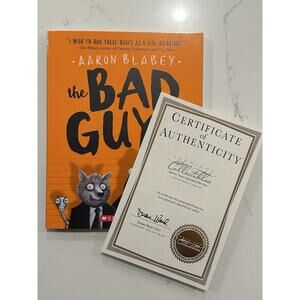 SIGNED- The Bad Guys Ser.: The Bad Guys by Aaron Blabey Paperback AUTOGRAPHED #2